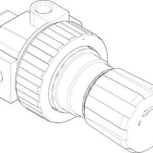 Air Regulator, 1/2(f) inlet/outlet, 0-125 psi (0-8.6 bar), zinc plated<p>Part Number: 104267