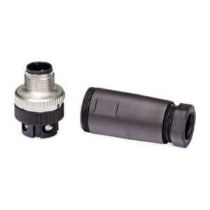 M12 4-Pin Male Connector for 6-8 mm Cable<p>Part Number: 124594