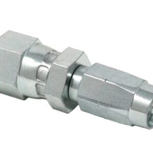 Field-Installable Swivel Hose End Fitting - 1/8 in. ID Hose, #4 JIC, SAE 7/16-20 female<p>Part Number: 128561