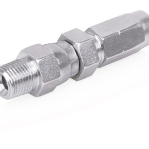 Field-Installable Swivel Hose End Fitting - 1/8 in. ID Hose, 1/8 NPT Male<p>Part Number: 128562