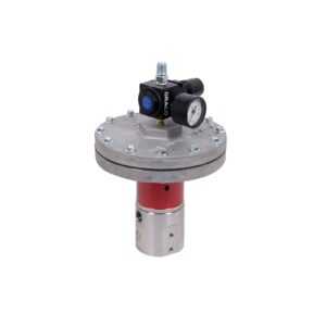 Corrosion Resistant High Fluid Pressure Regulator, 500-4000 psi Range, 1.0 gpm, SST, Air, 3/8(f) x 3/8(f), 1/4(f) Port, with gauge<p>Part Number: 238894