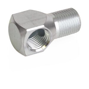 Pipe Fitting - 90° Street Elbow, 1/8 in Female x 1/8 in Male threads, Steel<p>Part Number: 15K783