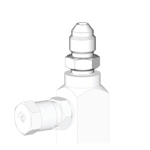 GL-32, GL-33, GL-42, and GL-43 Outlet Fitting - JIC-4 male outlet, stainless steel<p>Part Number: 17B169