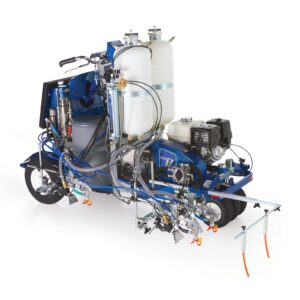 LineLazer V 250DC HP Reflective Series Self-Propelled Gas Hydraulic Airless Line Striper, 3 Auto Guns, 2 Tanks<p>Part Number: 17H474