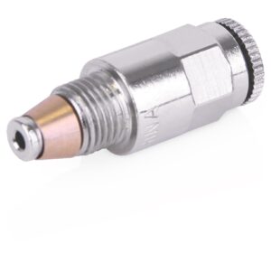CSP Outlet Fitting - Nylon Tube Push-To-Connect Stud - 1/4 inch OD Tube x M10 with Check Valve, 625 psi<p>Part Number: 17L440