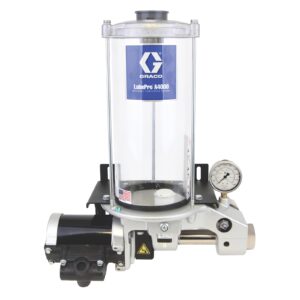 LubePro A4000 Reciprocating Oil Pump, 5.5 Liter Reservoir, Pneumatic Vent Valve - NPT<p>Part Number: 17P752