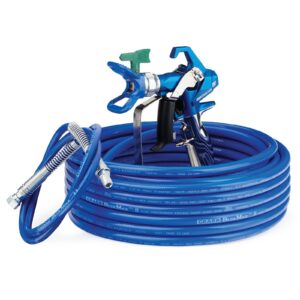 Contractor PC Airless Spray Gun, RAC X LP 517, BlueMax II Airless Hose 1/4 in x 50 ft, BlueMax II Airless Whip Hose 3/16 in x 4.5 ft<p>Part Number: 17Y051