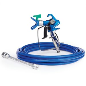Contractor PC Airless Spray Gun, RAC X LP 517, BlueMax II Airless Hose 3/16 in x 25 ft, 10 in Extension<p>Part Number: 17Y219