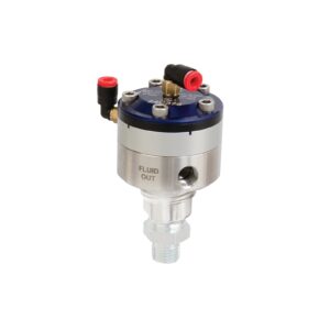 3:1 Precision Flow Fluid Pressure Regulator, 30 psi (2.0 bar) max pressure, black ratio spacer<p>Part Number: 24E472