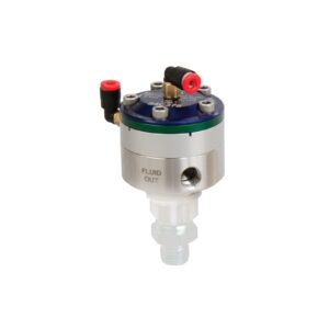 2:1 Precision Flow Fluid Pressure Regulator, 50 psi (3.4 bar) max pressure, green ratio spacer<p>Part Number: 24E471