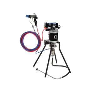 30:1 Merkur ES Air Assisted Package, 0.4 gpm (1.5 lpm) fluid flow, standard mount, with PerformAA 50 gun, suction hose, and stainless steel<p>Part Number: 24F153