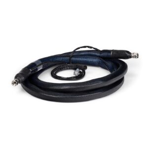 10 ft. (3.0 M) Insulated Stainless Steel Braided PTFE Hot Melt Heated Hose, No. 20 (1.13 in. / 28.6 mm ID)<p>Part Number: 19M421