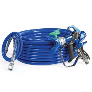 Contractor PC Compact Gun, 1/4 in x 50 ft BlueMax II Airless Hose, 1/8 in x 4.5 ft Whip Hose, RAC X FFLP 210 SwitchTip<p>Part Number: 19Y490