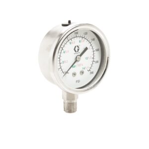 Stainless Steel Low Pressure Fluid Gauge, 0-300 psi (0-21 bar) pressure range<p>Part Number: 187876