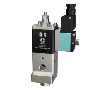 iQ Dispense Valve, Snuff Back, Ambient, NPT Tip, 0in (000mm) Nozzle, Direct Mount Solenoid<p>Part Number: 2011298