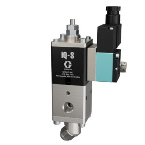 iQ Dispense Valve, Snuff Back, Ambient, NPT Tip, 45° Outlet, 0in (000mm) Nozzle, Direct Mount Solenoid<p>Part Number: 2011320
