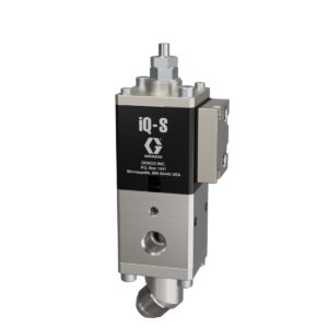 iQ Dispense Valve, Snuff Back, Ambient, NPT Tip, 45° Outlet, 0in (000mm) Nozzle, Remote Mount Solenoid<p>Part Number: 2011321