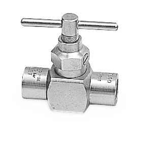 5000 psi (345 bar) High-Pressure Needle Valve - 1/2 in NPT Ported Valve for Drop-Line Isolation<p>Part Number: 202869