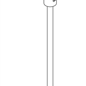 Pail Cover Agitator for 5 Gallon (18 L) Pails, Air-Driven, 1/4 HP, 13.25 inches (33.6 cm) long, SST, Round Prop (3 Blade)<p>Part Number: 204536
