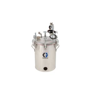 5 Gallon High Pressure (HVLP) Pot, Regulated to 100 psi, ASME Rated, 30.5 in (77.5 cm), 65 lbs (30 kg), SST<p>Part Number: 236149