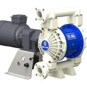 Husky 2150e 2 in. (51 mm) PP Electric Diaphragm Pump; 3.0 Hp AC Motor, 240V CMPSR, End Port Flange, AL Center, PP Seat, SP Ball, SP Diaphragm<p>Part Number: 656057