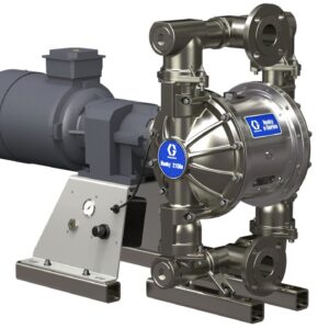 Husky 2150e 2 in. (51 mm) SS Electric Diaphragm Pump; 7.5 Hp AC Motor, No CMPSR, End Port BSP, SS Center, SS Seat, PT Ball, PT Diaphragm<p>Part Number: 657436