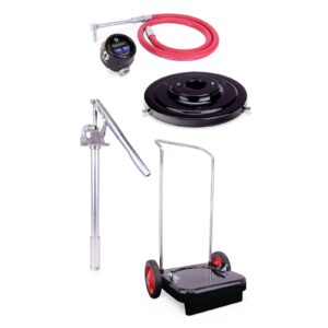 Manually-Operated 16 Gallon (60 Liter) Gear Lube Metered Dispensing Pump - Portable Package<p>Part Number: 225384