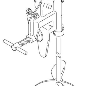 Clamp Mounted Drum Agitator, air driven, 1 HP, 41.5 inches (105.4 cm) in length, includes dual round prop; open drum<p>Part Number: 225831