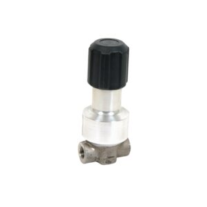 High Pressure Fluid Back Pressure Regulator, 2500 Max psi, 600-1500 psi Pressure Range, 10.2 GPM, SST, Spring Type, 3/8(f) x 3/8(f)<p>Part Number: 234268