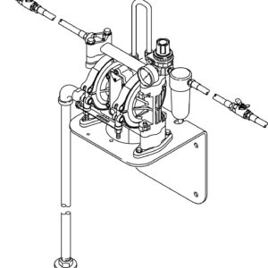 Husky 307 Series Pre-Mixed Windshield Wash Solvent and Coolant Dispense Diaphragm Pump Package<p>Part Number: 237161