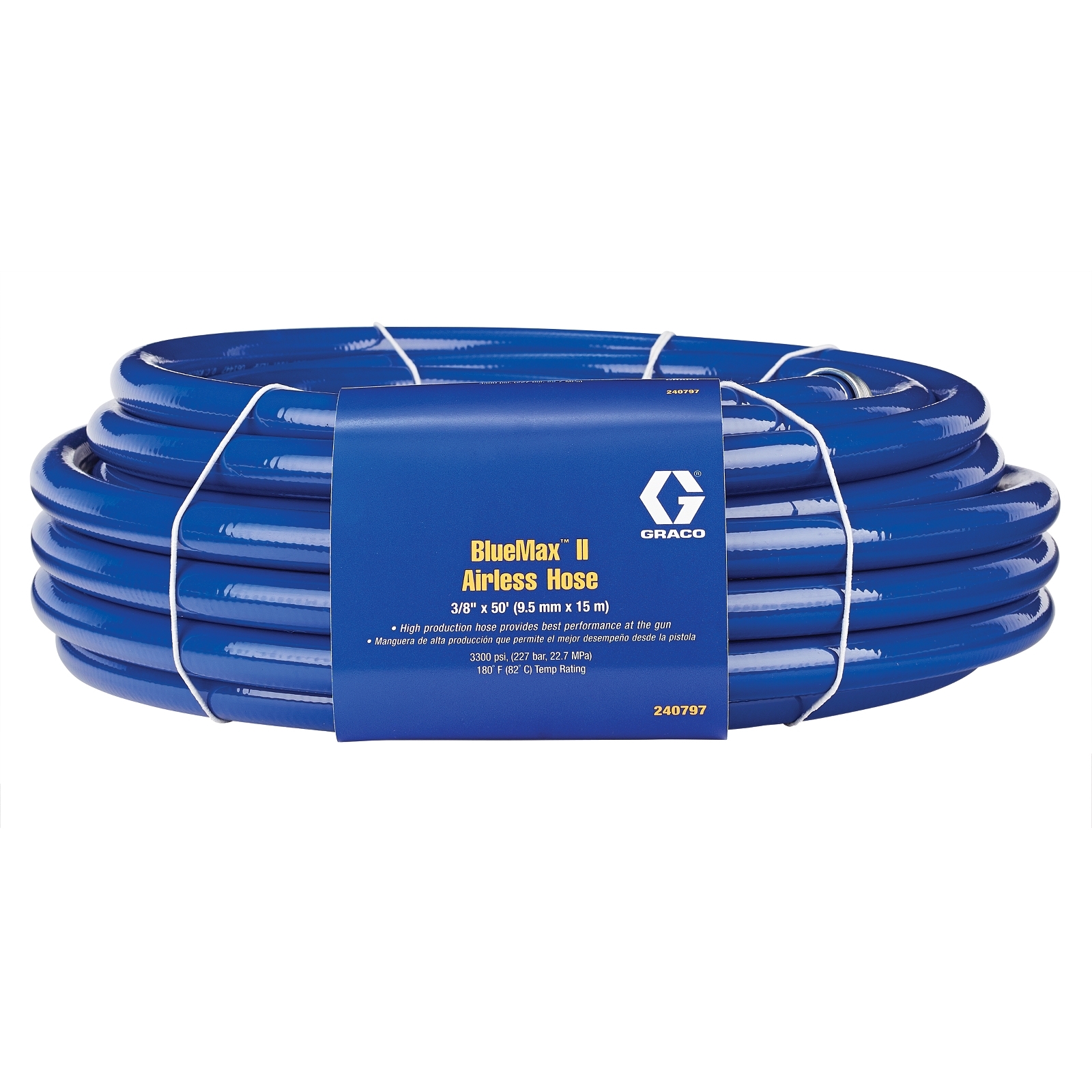 BlueMax II Airless Hose, 3/8 in x 50 ft<p>Part Number: 240797 - Image 2