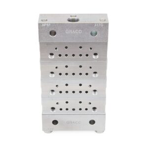 Trabon® MSP Divider Valve - 4 Section Base Plate Assemblies - NPSF<p>Part Number: 24G486