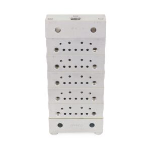 Trabon® MSP Stainless Steel Divider Valve - 5 Section Base Plate Assembly, NPSF<p>Part Number: 24N384