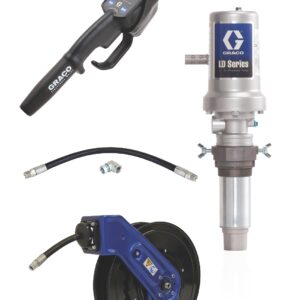 LD Series 3:1 Tank Mount Oil Pump with SD Series Hose Reel Package - Manual Meter Type<p>Part Number: 24J733
