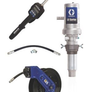 LD Series 3:1 Tank Mount Oil Pump with SD Series Hose Reel Package - Preset Meter Type<p>Part Number: 24J734
