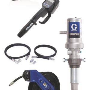 LD Series 5:1 Deluxe Oil Pump with SD Series 1/2 in. x 50 ft. Hose Reel Package - Manual Meter Type<p>Part Number: 24K798