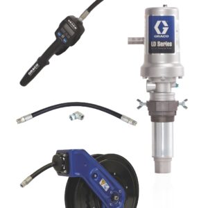 LD Series 5:1 Oil Pump with SD Series Hose Reel Package - Manual Meter Type<p>Part Number: 24K837