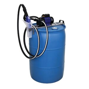 LD Blue Electric Pump Package - 5 ft (1.5 m) Suction Hose Length - Manual Nozzle - SST Clamp Fittings<p>Part Number: 24V656