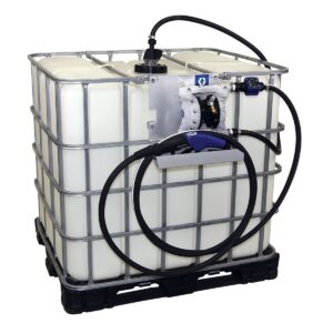 SD Blue Pump Tote Package - 5 ft (1.5 m) Suction Hose Length - Automatic Nozzle - SST Clamp Fittings<p>Part Number: 24V677