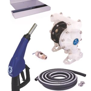 SD Blue Pump Tote Package - 5 ft (1.5 m) Suction Hose Length - Automatic Nozzle - SST Clamp Fittings<p>Part Number: 24V678
