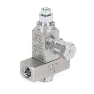 GL-32 Grease Injector, Carbon Steel, 1-Injector Manifold, 1/8 in. BSPP x 6 mm<p>Part Number: 24F509
