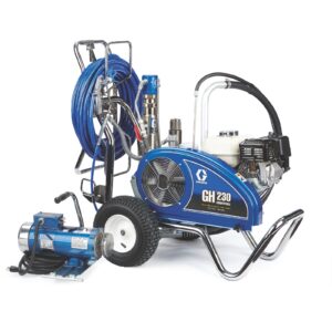 GH 230 Convertible ProContractor Series Gas Hydraulic Airless Sprayer with Electric Motor Kit<p>Part Number: 24W933