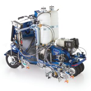 LineLazer V 250DC HP Reflective Series Self-Propelled Gas Hydraulic Airless Line Striper, 3 Auto Guns, 2 Tanks, LazerGuide 3000<p>Part Number: 25D344