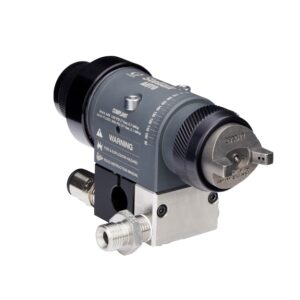 Stellair Automatic Air Spray Gun, Compliant, 0.055 in (1.4 mm) Nozzle for General Industry with side inlet manifold (imperial)<p>Part Number: 25F216
