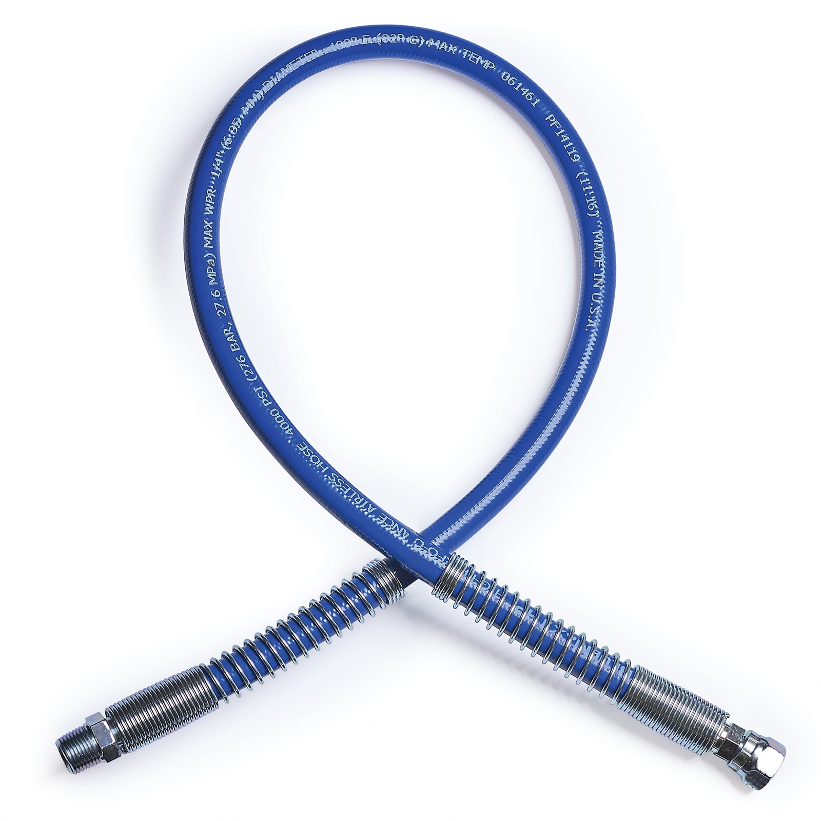 BlueMax II HP Airless Whip Hose, 1/4 in x 3 ft (0.9 m), 4000 psi<p>Part Number: 277249