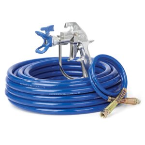 Silver Plus Airless Spray Gun, RAC X LTX 517, BlueMax II Airless Hose 1/4 in x 50 ft, BlueMax II Airless Whip Hose 3/16 in x 3 ft<p>Part Number: 287041