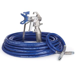Contractor Airless Spray Gun, RAC X LTX 517, BlueMax II Airless Hose 1/4 in x 50 ft, BlueMax II Airless Whip Hose 3/16 in x 3 ft<p>Part Number: 288489