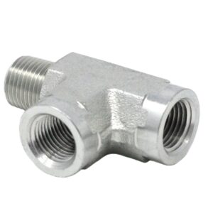 Male Run Tee - 1/8 in. NPT Male x (2) 1/8 in. NPT Female<p>Part Number: 556419