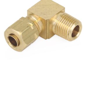 Fitting - Brass Male Tube Elbows 3/16 in. (4.8 mm) Tube x 1/8 in. (3.2 mm) NPTF<p>Part Number: 556638