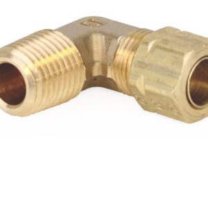 Fitting - Brass Male Tube Elbows 5/16 in. (7.94 mm) Tube x 1/4 in. (6.35 mm) NPTF<p>Part Number: 556640
